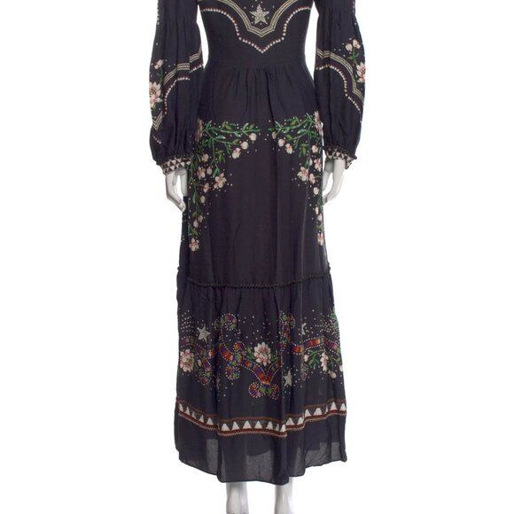 Farm Rio Printed Long Dress Size: XS - Picture 4 of 4